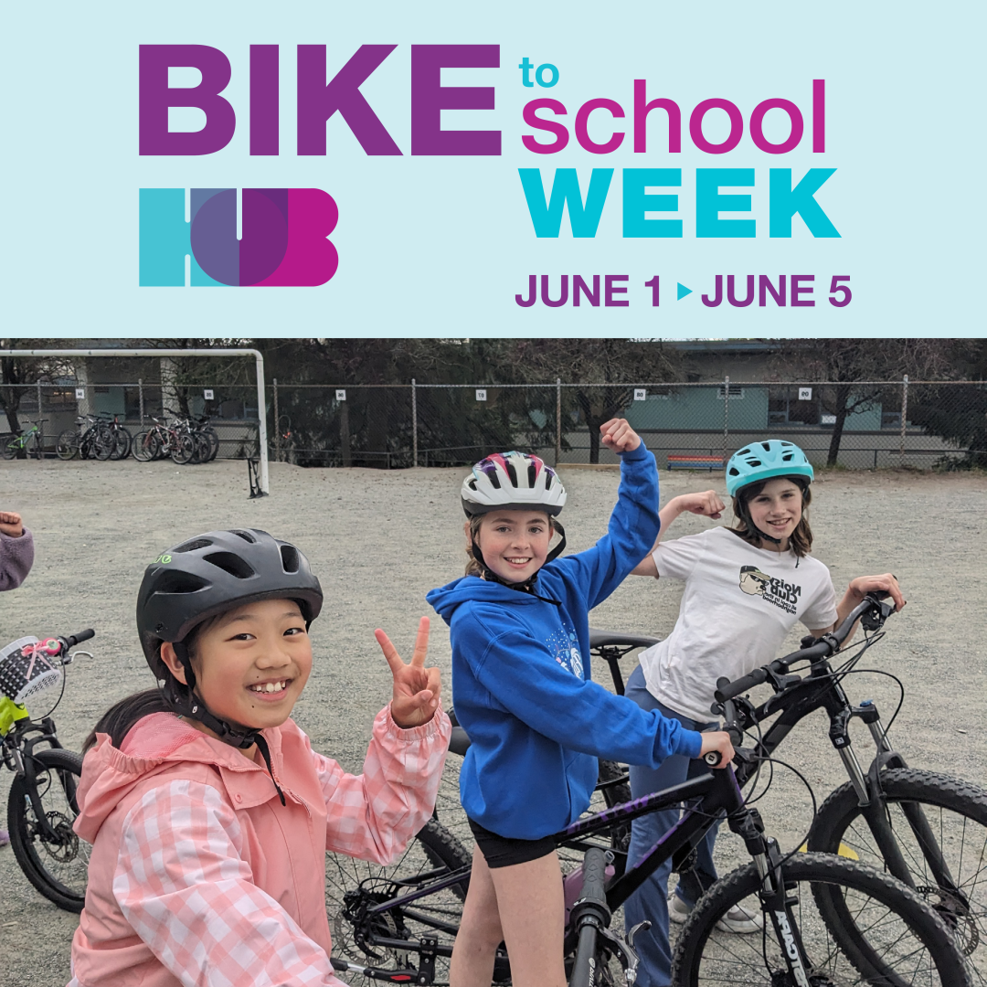Bike to School Week graphic, June 1-5