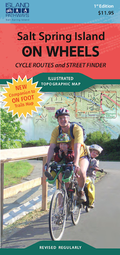 Salt Spring Island ON WHEELS Cycle Routes and Street Finder book.