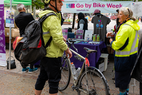 Volunteers at Go ByBike Week. Photo by alex-trujillo_