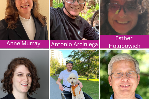 A photo of HUB Cycling's six new board members.