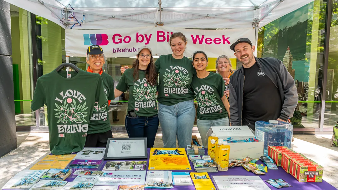 Volunteers at Go ByBike Week.