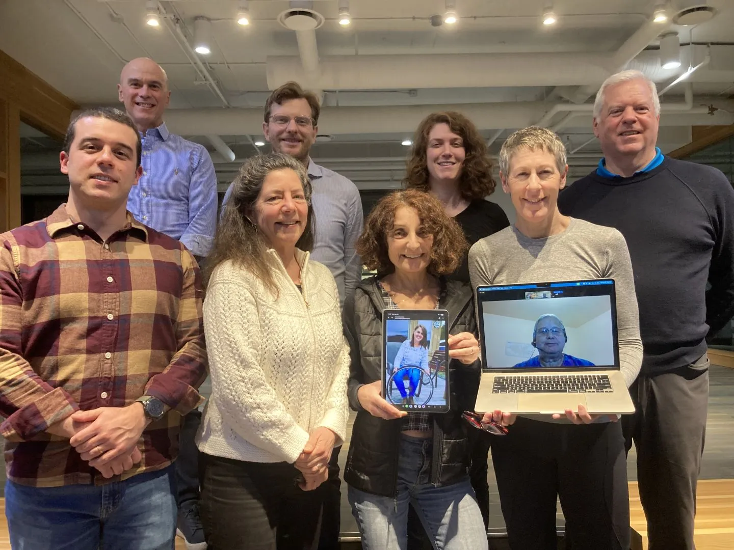 HUB Cycling's board of directors pose for a group photo